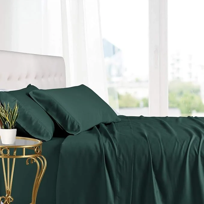 Sustainable Royal Hotel Bedding Natural Viscose Made from Bamboo Sheets Soft Cooling Carefully Designed