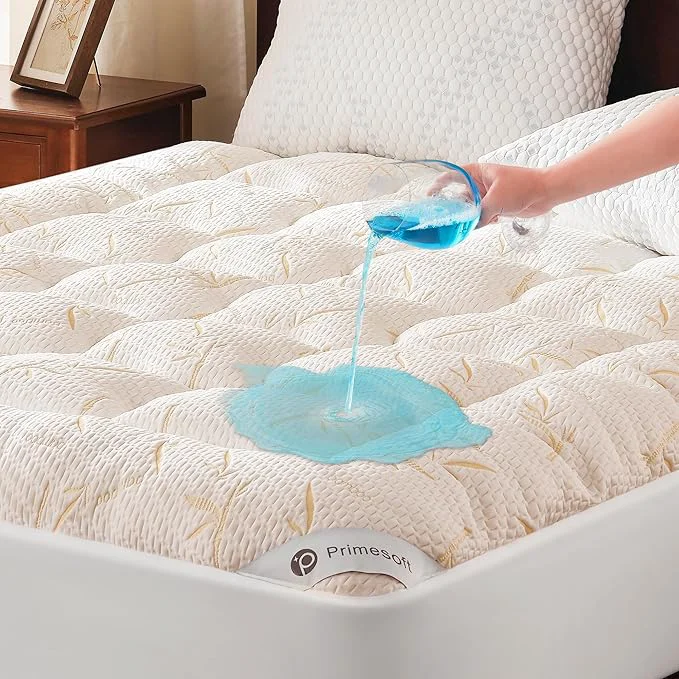 Environmentally Friendly PRIMESOFT Twin Size Mattress Topper Thick Pillow Top Mattress Pad，Up to 21 Breathable