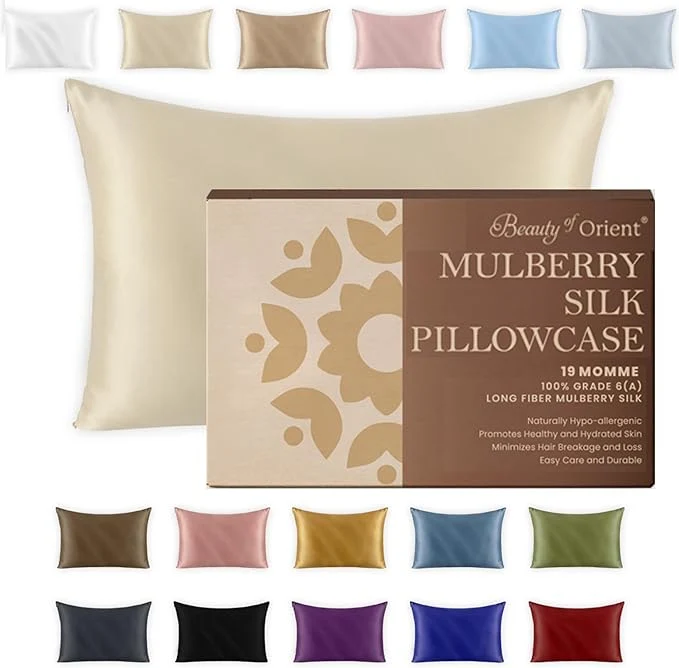 Crafted 19 Momme Premium Mulberry Silk Pillowcase Casual
