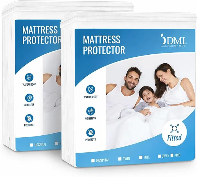 Smooth DMI Mattress Protector Queen 2 Pack Minimalist