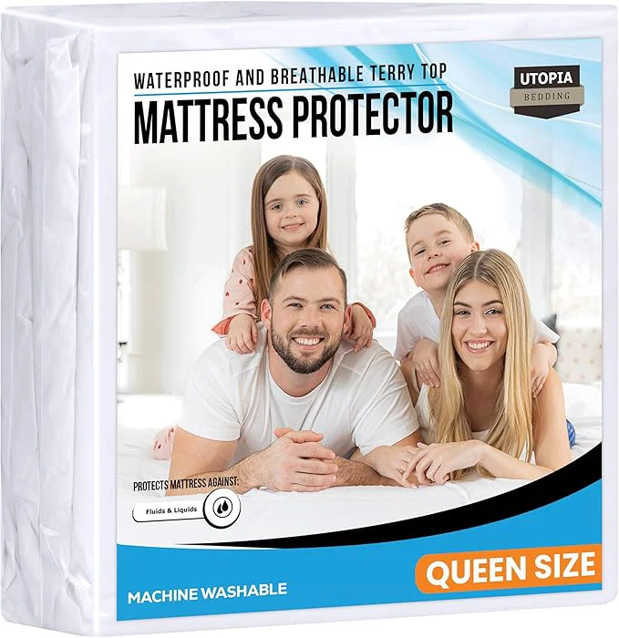 Selected Queen Size Mattress Protector Waterproof Premium 200 GSM Terry Mattress Cover Innovative