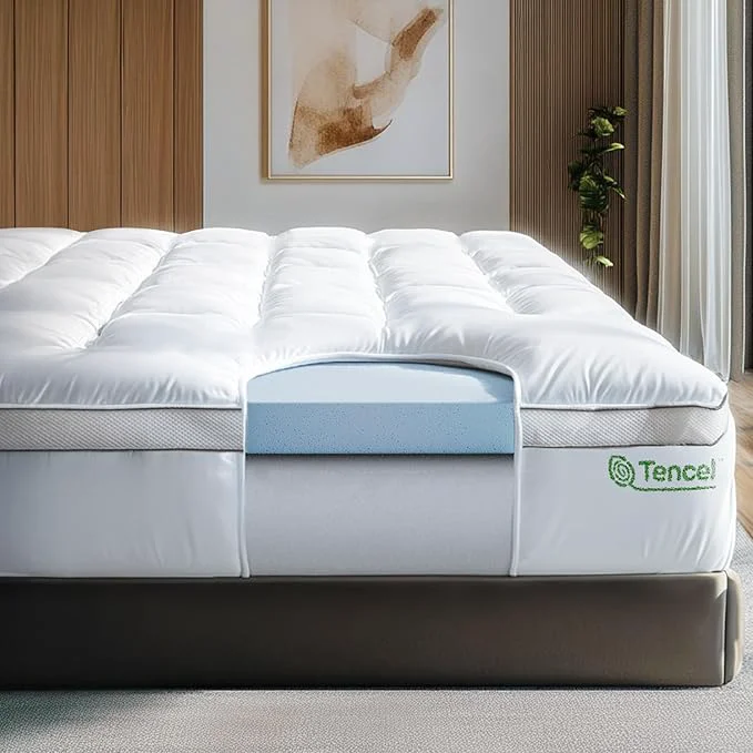 Fine Crafted ViscoSoft 4 Inch Pillow Top Memory Foam Mattress Topper Twin Outstanding