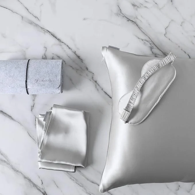 Original DISANGNI Silk Indulgence Set Premium 22 Momme Mulberry Silk Pillowcase Eye Original Design