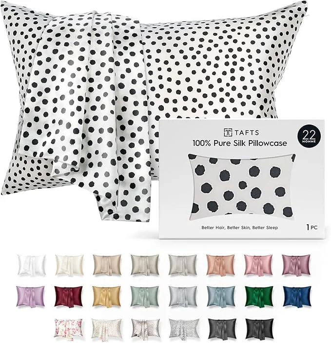 Luxury TAFTS 22mm Pure Mulberry 6A Silk Pillowcase Optimized