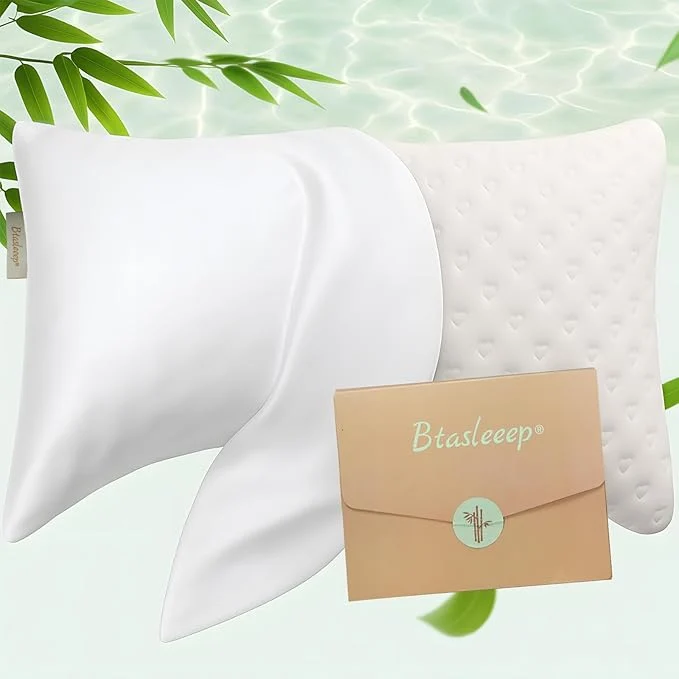 Breathable Cooling Curved Pillowcase for Side Sleeper Pillow Traditional