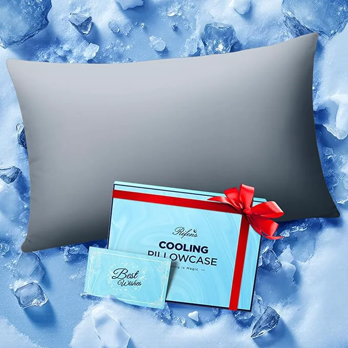 Environmentally Friendly Ice Cooling Pillowcase for Hot Sleepers Instantly Cool Stay Cold All Night Recyclable