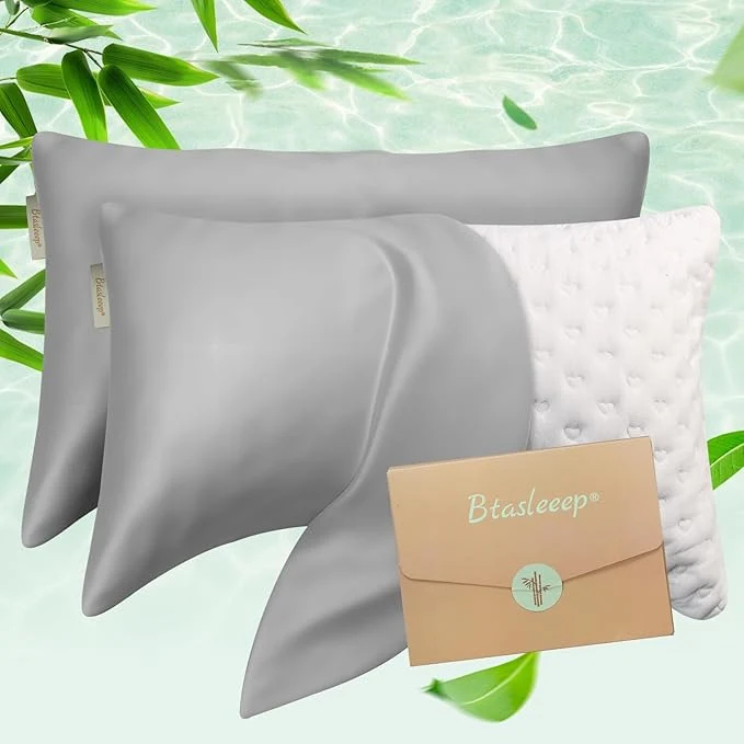 Safe Cooling Curved Pillowcase for Side Sleeper Pillow Easy-to-Use
