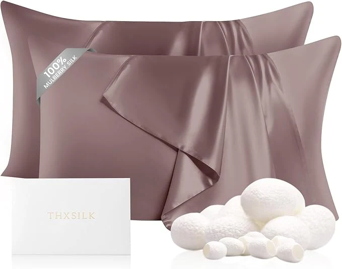 Casual THXSILK Set of 2 Mulberry Silk Pillowcases Responsible