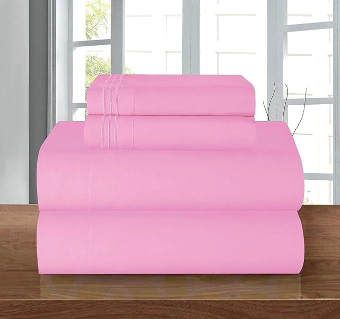 Optimized Elegant Comfort Luxury 1500 Premium Hotel Quality Microfiber 4-Piece Sheet Set Functional