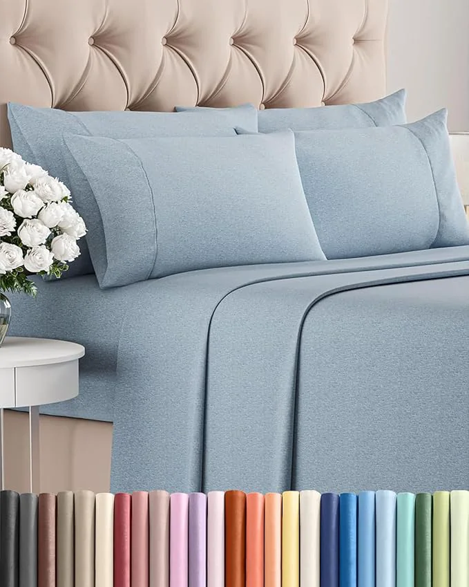 Excellent Queen 6 Piece Sheet Set Pure
