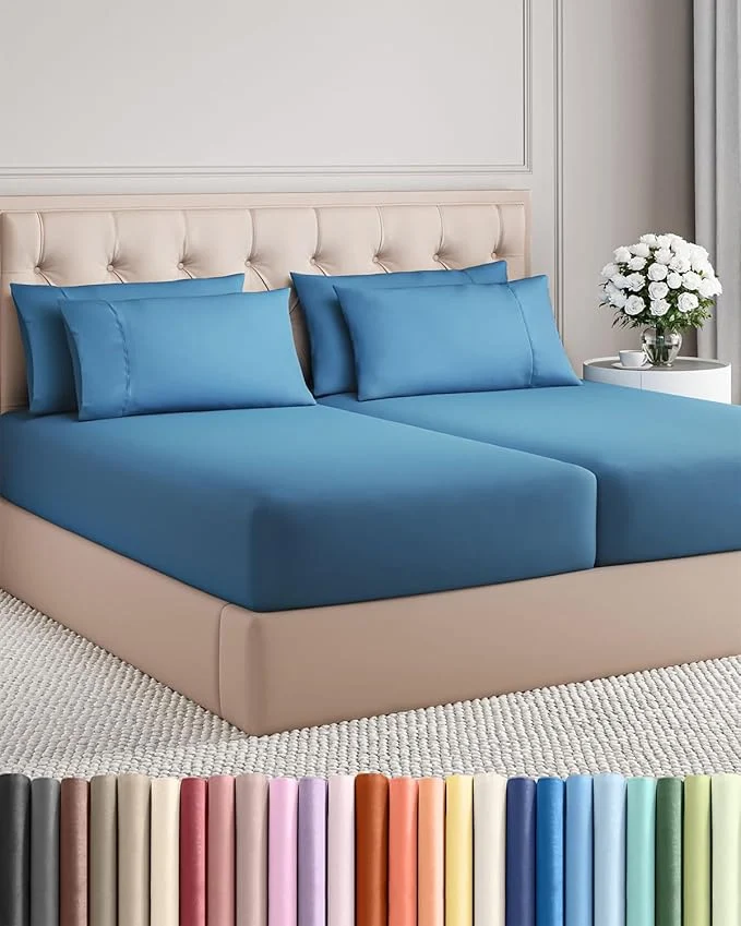 Refined Split King 7 Piece Sheet Set Relaxed