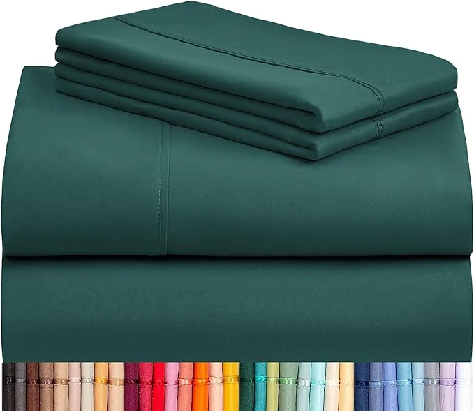 Original Design LuxClub 3 PC Sheet Bed Sheets Deep Pockets 18 Eco Friendly Wrinkle Responsible