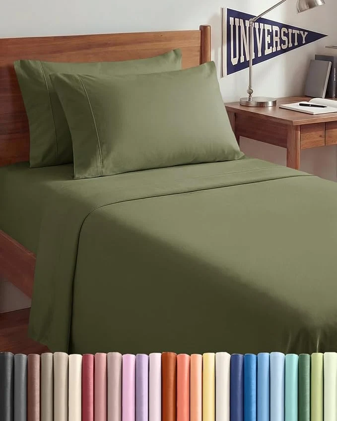 Natural Twin XL 4 Piece Sheet Set Organic