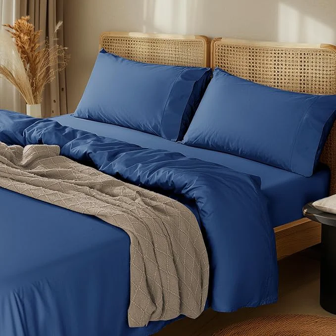 Next-Generation LBRO2M 1000 Thread Count Egyptian Cotton Sheets Set Twin 3 Piece Sets Bed Luxury