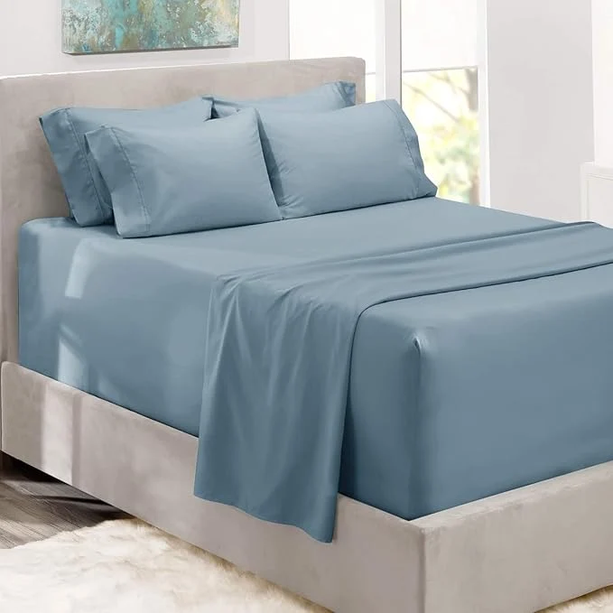 Safe Hearth Harbor Bed Sheets Luxury Soft 6 Piece Bed Sheet Set Extra Deep Pocket Innovative