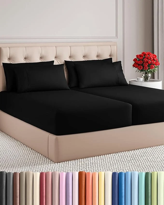 Environmentally Friendly Split King 7 Piece Sheet Set Reliable