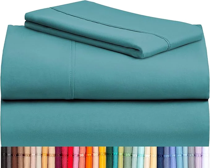 Official LuxClub 3 PC Sheet Twin Size Sheet Set Bed Sheets Deep Pockets 18 Eco Friendly Eco-Friendly