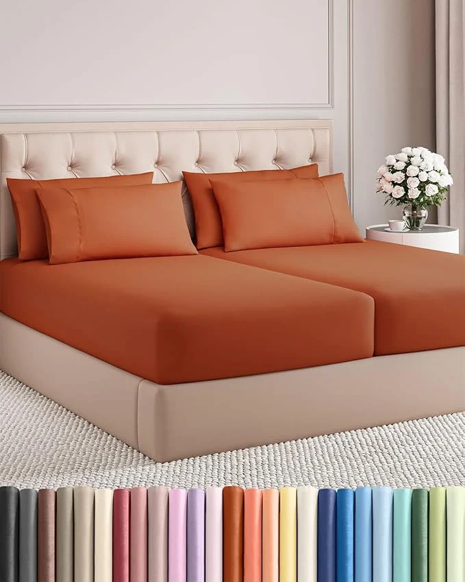 Classic Split King 7 Piece Sheet Set Smooth