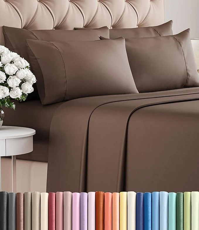 Fine Queen 6 Piece Sheet Set Natural