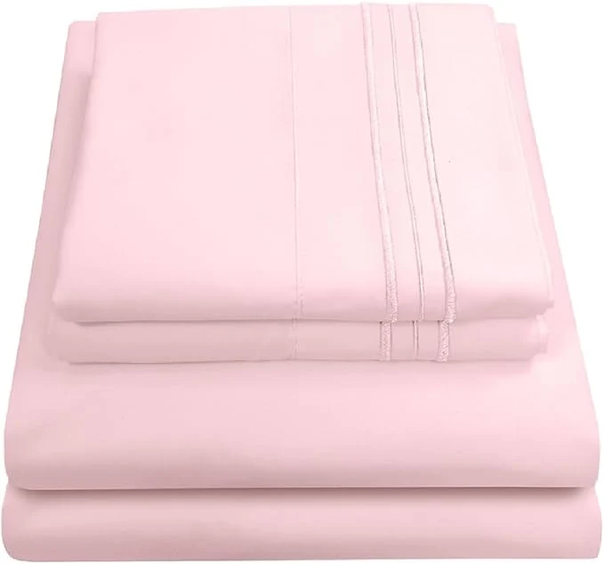 Expertly Made 1800 Thread Count Sheet Set – Soft Egyptian Quality Brushed Microfiber Sheets – Innovative