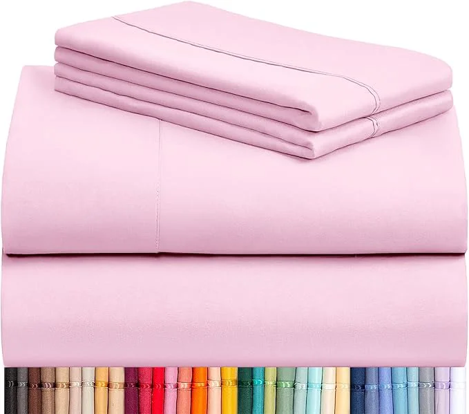 Outstanding LuxClub 4 PC Sheet Set Bed Sheets Deep Pockets 16 Eco Friendly Wrinkle Easy-to-Use