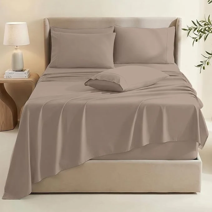 Detailed Hearth Harbor Extra Deep Pocket Queen Sheets Sets Sustainable