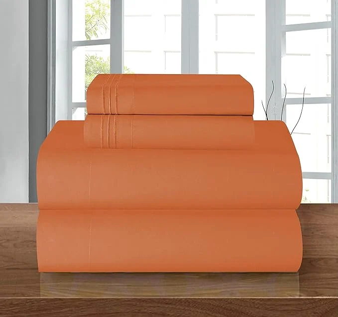 Versatile Elegant Comfort Luxury 1500 Premium Hotel Quality Microfiber 4-Piece Sheet Set Efficient