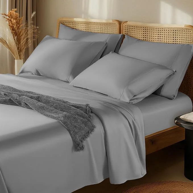 Recyclable LBRO2M 1000 Thread Count Egyptian Cotton Sheets Set 6 Piece Sets Prestigious