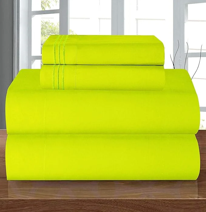 Fast Elegant Comfort Luxury 1500 Premium Hotel Quality Microfiber 4-Piece Sheet Set Clean
