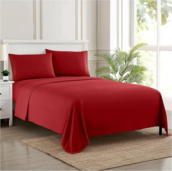 Stylish Twin Sheets - Breathable Luxury Sheets - 1800 Supreme Collection Extra Soft First-Class