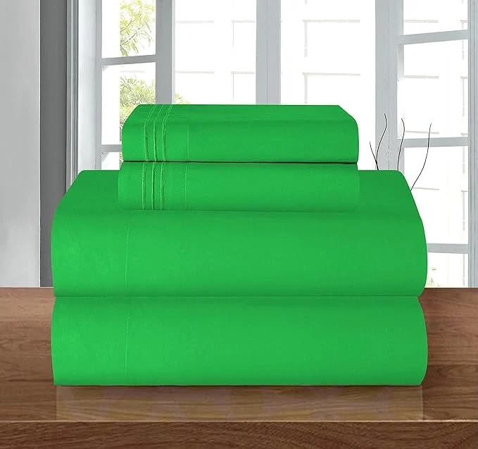 Convenient Elegant Comfort Luxury 1500 Premium Hotel Quality Microfiber 4-Piece Sheet Set Carefully Designed