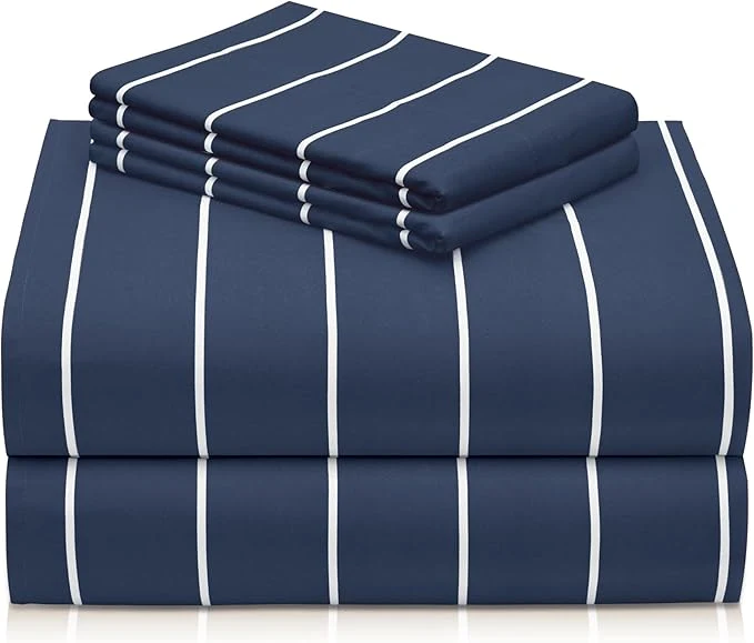 Versatile LuxClub 4 PC King Size Sheet Set Breathable Luxury Bed Sheets Deep Pockets High-Performance