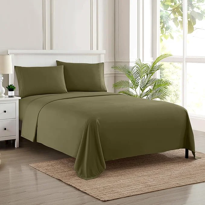 Responsible Twin Sheets - Breathable Luxury Sheets - 1800 Supreme Collection Extra Soft User-Friendly