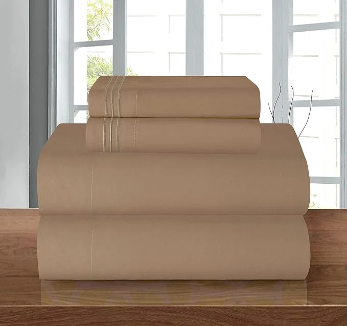 World-Class Elegant Comfort Luxury Soft 1500 Premier Hotel Quality 4-Piece Sheet Wrinkle Original Design