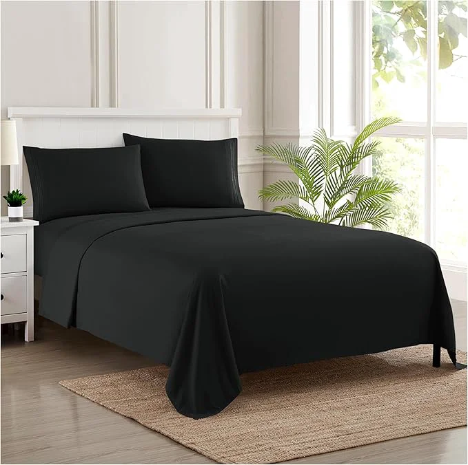 Versatile Twin Sheets - Breathable Luxury Sheets - 1800 Supreme Collection Extra Soft Detailed