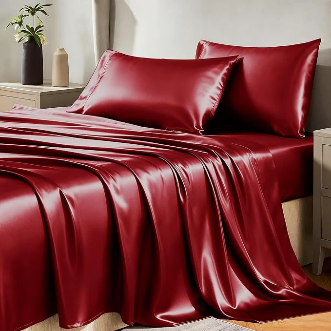 Superior CozyLux Satin Sheets Full Size Sheets Functional