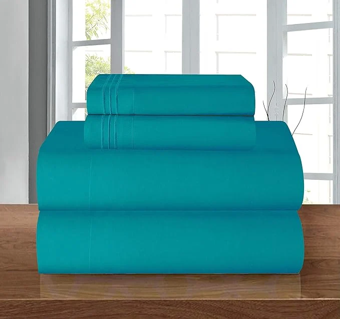 High-End Elegant Comfort Luxurious Soft 1500 Premier Hotel Quality 4-Piece Bed Sheet Set Excellent