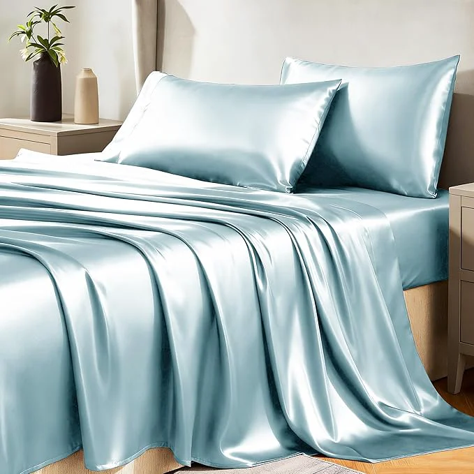 Smooth CozyLux Satin Sheets Full Size Sheets Elite