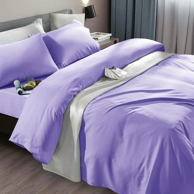 Enhanced SONORO KATE Bed Sheet Set Super Soft Microfiber 1800 Thread Count Luxury Solid