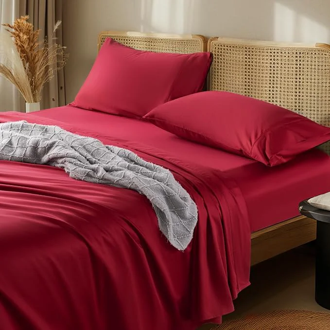 Superior LBRO2M 1000 Thread Count Egyptian Cotton Sheets Set Twin XL 3 Piece Sets Clean