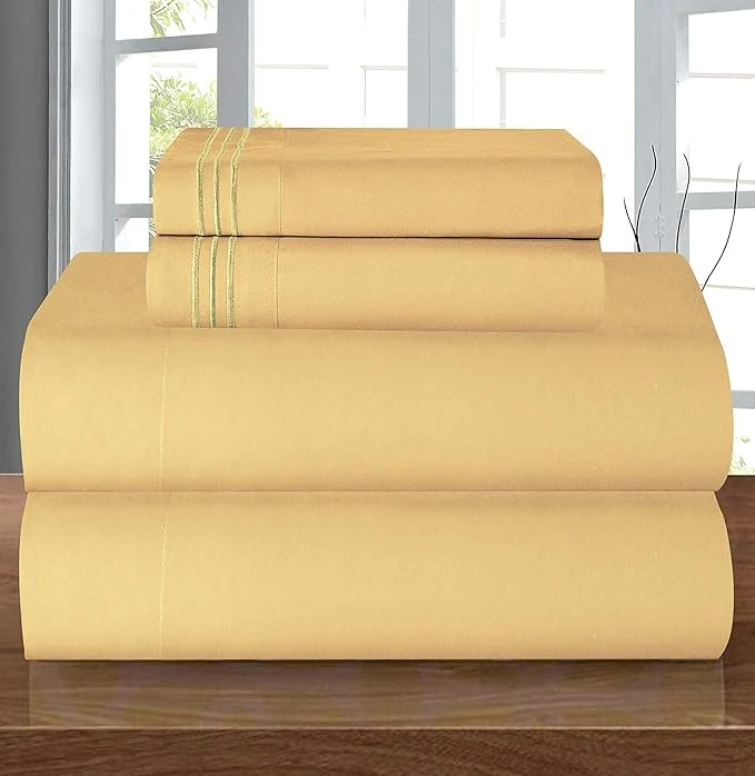 Official Elegant Comfort Luxury 1500 Premium Hotel Quality Microfiber 4-Piece Sheet Set Sustainable