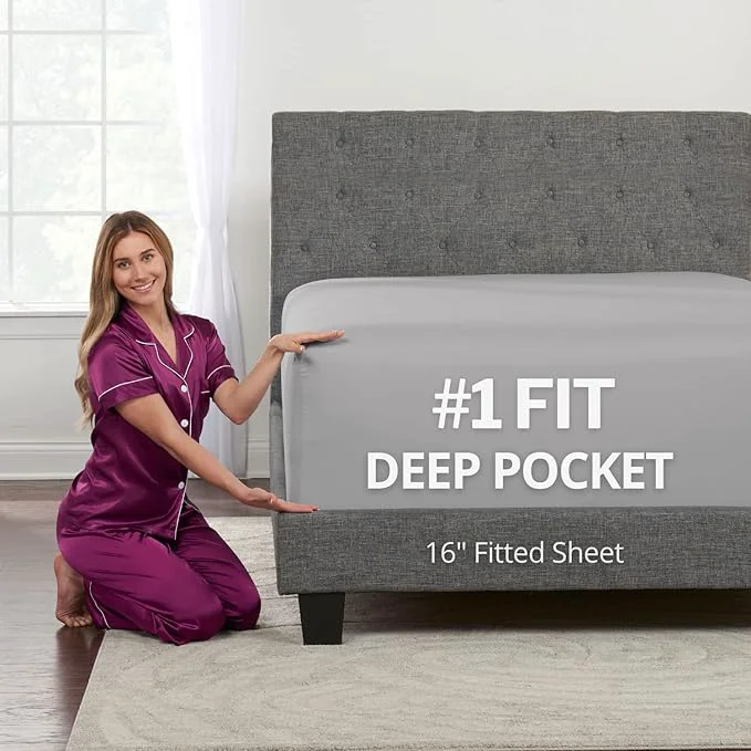 Genuine Kids Twin XL Fitted Sheet Only – 16 XL Twin Fitted Sheets Fit ly Functional