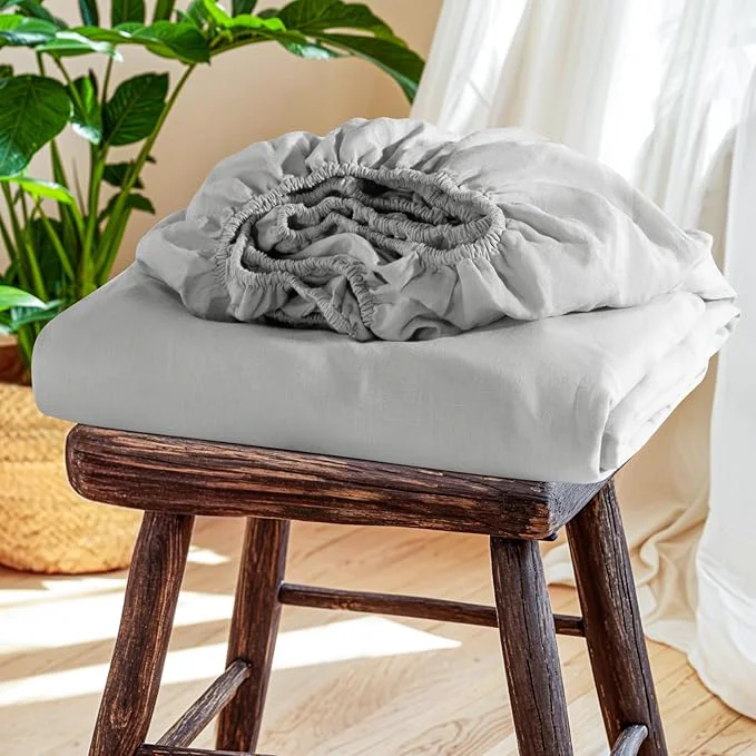 Fast SONORO KATE French Linen Fitted Sheet Expertly Made