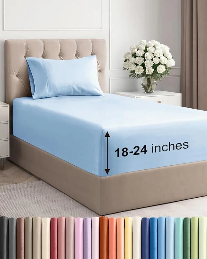 Authentic Extra Deep Twin Sheet Set Clean
