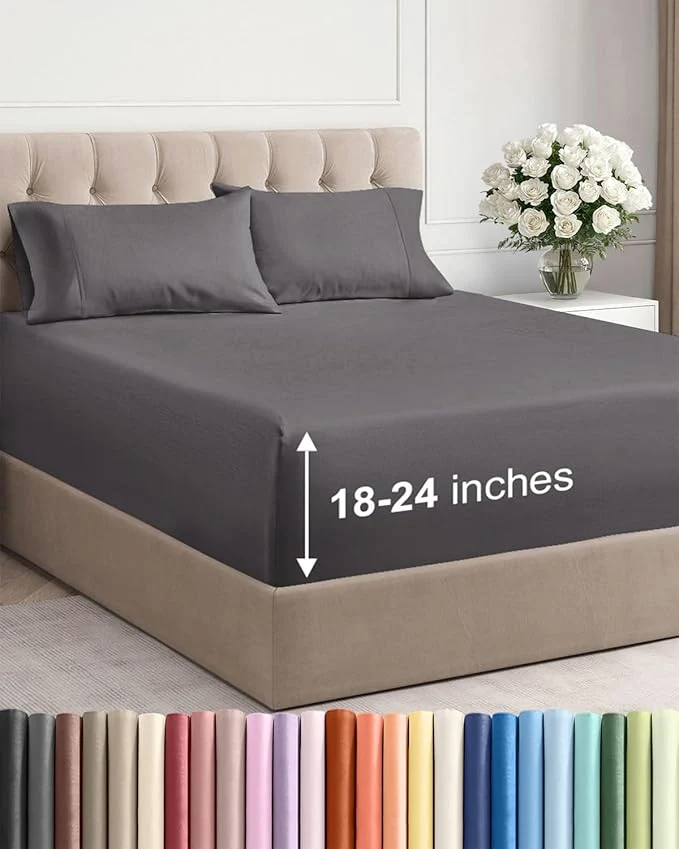 Fine Crafted Extra Deep Cal King Sheet Set Prestigious