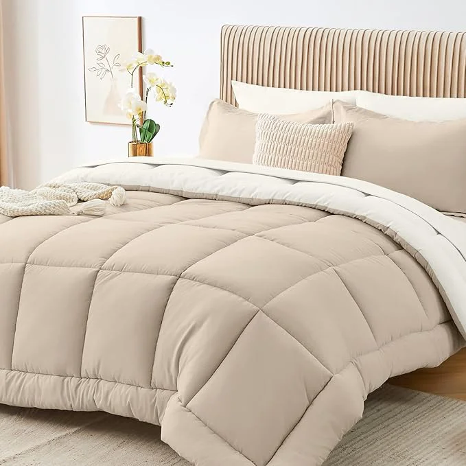 Trusted Sasttie Queen Comforter Set 7 Pieces Reversible Bed in a Bag Queen Complete Innovative