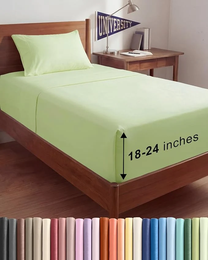 Natural Extra Deep Twin XL Sheet Set Verified