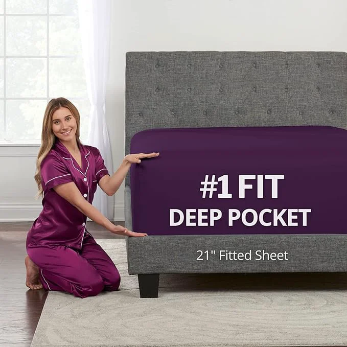 Original Deep Pocket Full Size Fitted Sheet 21' Full Size Deep Pocket Sheet ly Quality