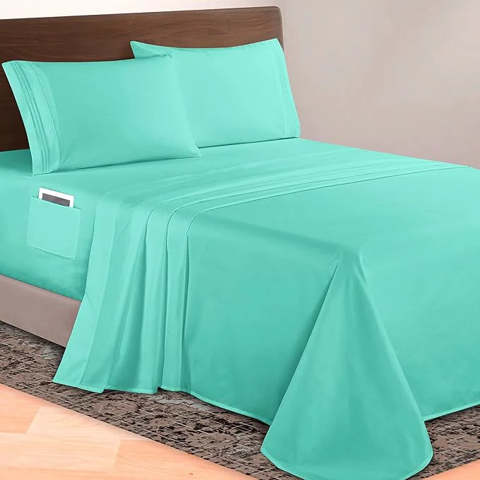 Superior Elegant Comfort Luxurious 1500 Premium Hotel Quality Microfiber 4-Piece Sheet High-Grade