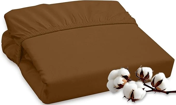 Prestigious ROYALE LINENS 300 Thread Count Long Staple Combed Cotton Fitted Sheet Sustainable